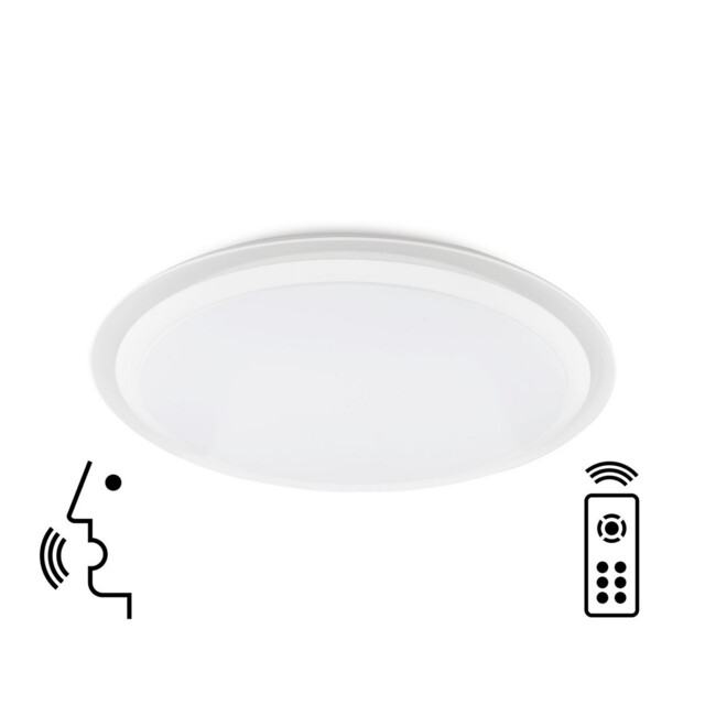 Edge Smart Ceiling, 80W LED, 3000-5000K Tuneable White, 4300lm, Remote Control, 3yrs Warranty - image 1