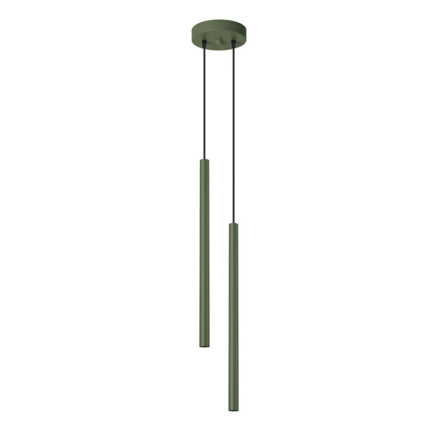 Pastelo Modern Cluster Drop Pendant Lamp 2 Olive Green - image 1