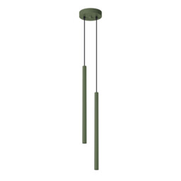 Pastelo Modern Cluster Drop Pendant Lamp 2 Olive Green - thumbnail 1