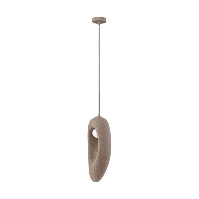 Tempus Tall Pendant Ceiling Light Stone Brown LED G9 1x5W - image 1