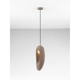 Tempus Tall Pendant Ceiling Light Stone Brown LED G9 1x5W - thumbnail 5