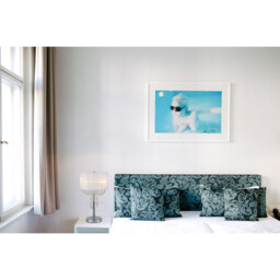 Freida Table Lamp With White Shade 3 Light E14 Polished Chrome/Crystal - thumbnail 5