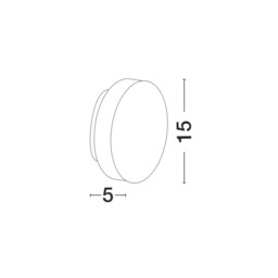Suite Flush Wall Lamp Dark Grey Aluminium LED 10W 485Lm 3000K IP54 - thumbnail 2