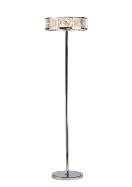 Torre Floor Lamp 5 Light Polished Chrome, Crystal - image 1