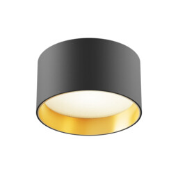 Vega Surface Mounted Downlight Black And Matte Gold 3000K 890lm - thumbnail 1