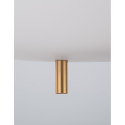 Lato 18.5cm Globe Pendant Ceiling Light Opal Glass Antique Brass Metal Black Fabric Wire LED E14 - thumbnail 5
