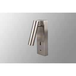 Tarifa III Switched Wall/Reading Light Adjustable With USB-C Socket, 3W LED, 3000K, 210lm, Switched, Satin Nickel - thumbnail 2