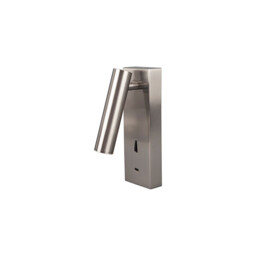 Tarifa III Switched Wall/Reading Light Adjustable With USB-C Socket, 3W LED, 3000K, 210lm, Switched, Satin Nickel