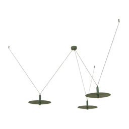 Teryos Cluster Pendant Ceiling Light Army Green LED 3000K