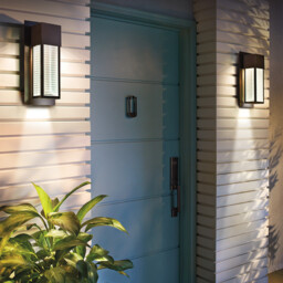 Sorel 1 Light Outdoor Wall Lantern Bronze IP44, GU10 - thumbnail 2