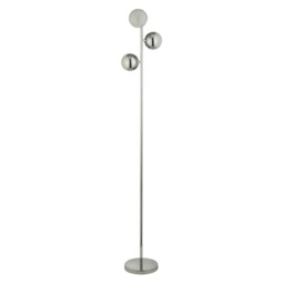 Marbles Floor Lamp 3 Light - Chrome with Crystal Sand - thumbnail 2