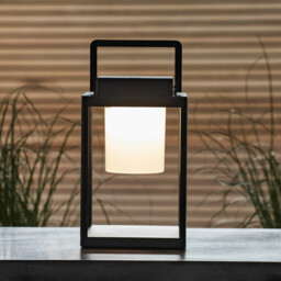 Voyage Integrated LED Table Lamp Matt Black, White, IP44 - thumbnail 3