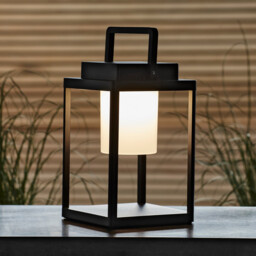 Voyage Integrated LED Table Lamp Matt Black, White, IP44 - thumbnail 5