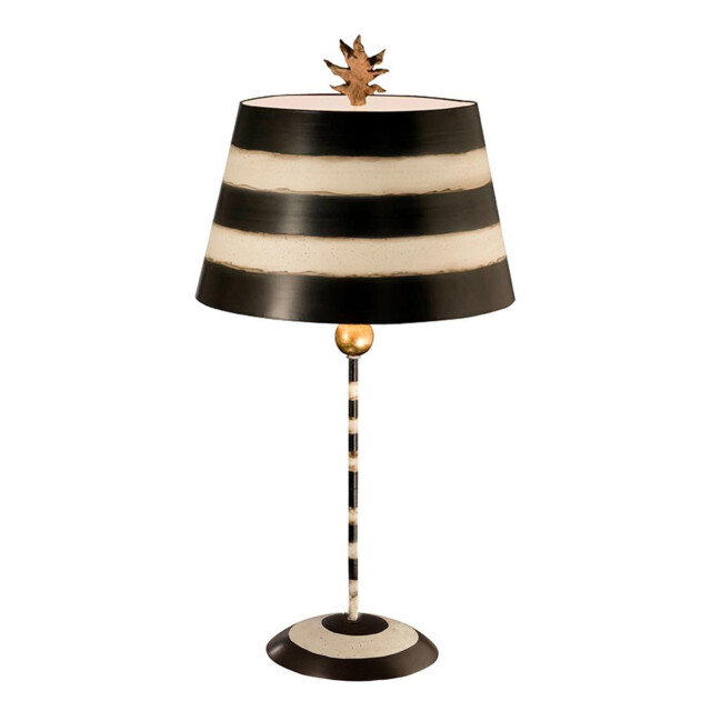 South Beach 1 Light Table Lamp Black, Cream, E27 - image 1