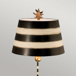 South Beach 1 Light Table Lamp Black, Cream, E27 - thumbnail 2