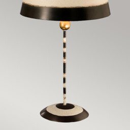 South Beach 1 Light Table Lamp Black, Cream, E27 - thumbnail 3