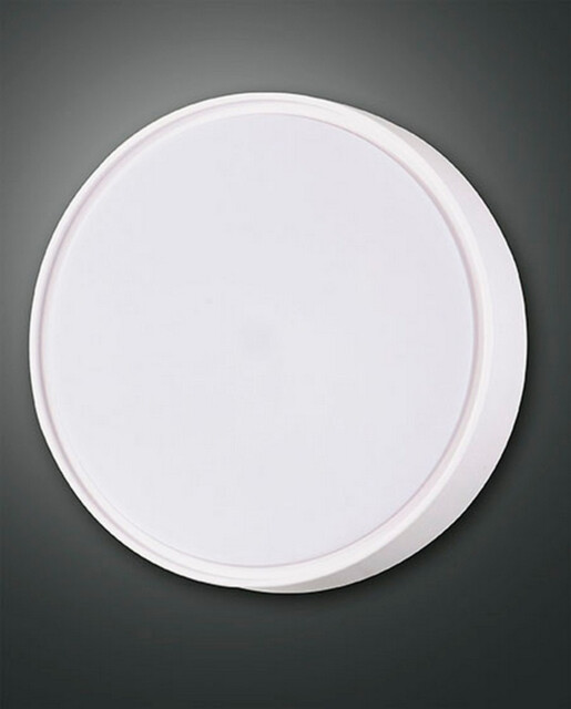 Hatton LED Outdoor Flush White Glass, IP65