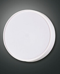 Hatton LED Outdoor Flush White Glass, IP65