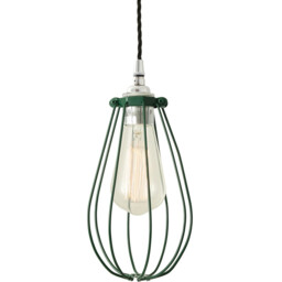 Vox cage Pendant, Chrome, Racing Green - thumbnail 1