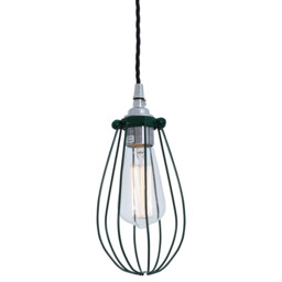Vox cage Pendant, Chrome, Racing Green - thumbnail 2