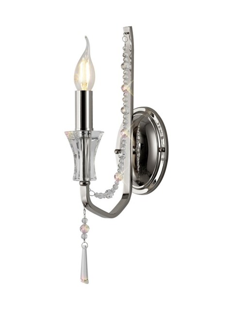 Armand Wall Lamp 1 Candle Light E14 Polished Chrome, Crystal - image 1