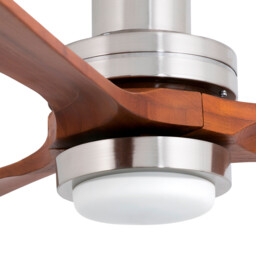 Lantau 132cm LED Ceiling Fan Matt Nickel - Walnut Blades - thumbnail 3
