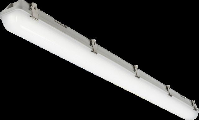 Knightsbridge 230V IP65 IK08 4ft Selectable 19W/37W CCT Adjustable Microwave Non-Corrosive - TORCWM4