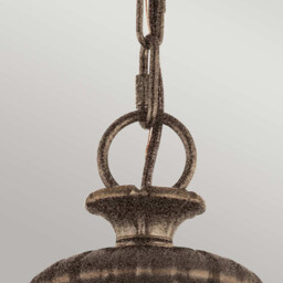 Adams 3 Light Ceiling Chandelier Pendant Light British Bronze, E14 - thumbnail 2