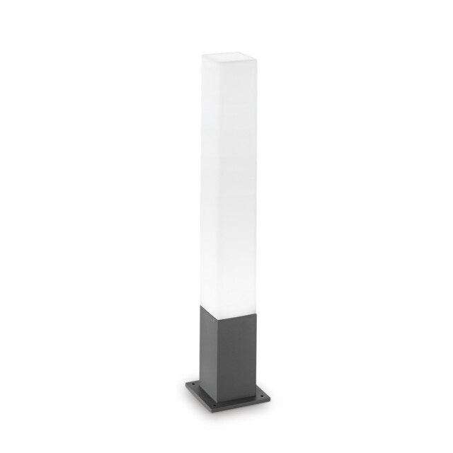 Edo Square Outdoor Bollard Anthracite IP44