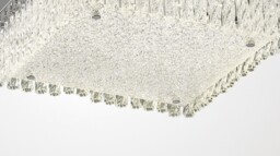 Aiden Large Square Flush Ceiling 21W 1800lm LED 4200K Polished Chrome, Crystal - thumbnail 5