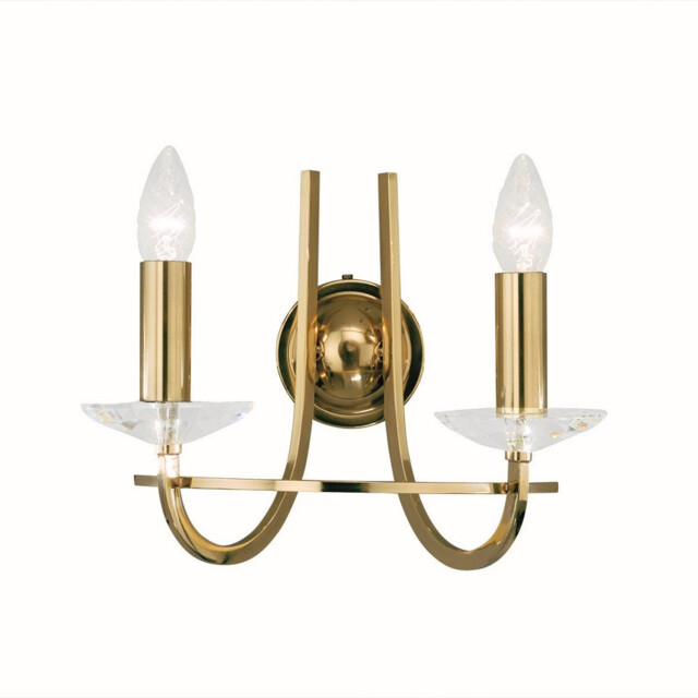 Imperial Classic Candle Wall Light English Brass, 2x E14 - image 1