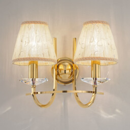 Imperial Classic Candle Wall Light English Brass, 2x E14 - thumbnail 2