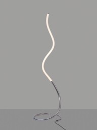 Nur LED Floor Lamp 20W, 3000K, 1500lm, Dimmable, Polished Chrome, Frosted Acrylic - thumbnail 3