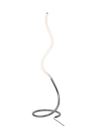 Nur LED Floor Lamp 20W, 3000K, 1500lm, Dimmable, Polished Chrome, Frosted Acrylic