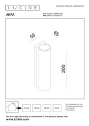 Akra Wall light Outdoor - LED 2700K IP54 - White - thumbnail 5