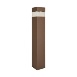 Elyon Square Outdoor Bollard Dark Coffee LED 3000K IP65 - thumbnail 1