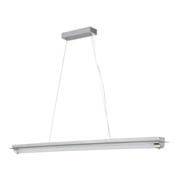 Tube Pendant 36W LED 4000K Polished Chrome/Mirror / Sand Diamond, 2800lm, 3yrs Warranty