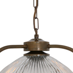 Bousta Dome Pendant, Antique Brass & Bronze Ring - thumbnail 3