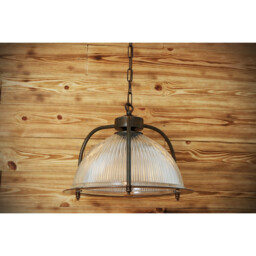 Bousta Dome Pendant, Antique Brass & Bronze Ring