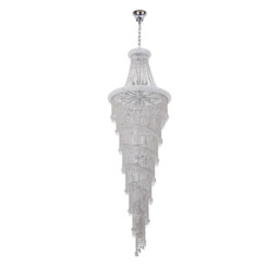 Alexandra Pendant 7 Layer Spiral 63 Light E14 Polished Chrome/Crystal Item Weight: 66.4kg - thumbnail 3