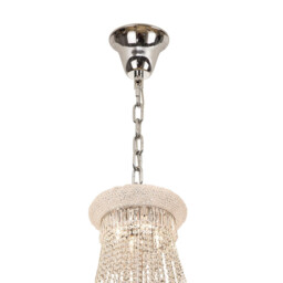 Alexandra Pendant 7 Layer Spiral 63 Light E14 Polished Chrome/Crystal Item Weight: 66.4kg - thumbnail 5