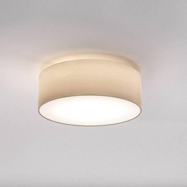 Cambria Cylindrical Ceiling Light Putty Fabric, E27