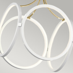 Kichler Ciri Integrated LED Pendant Ceiling Light White with Champagne Gold, 3000K - thumbnail 5