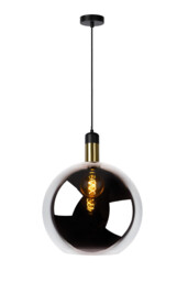 Julius Vintage Pendant Light - Ø 40cm - 1xE27 - Smoke Grey