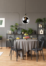 Julius Vintage Pendant Light - Ø 40cm - 1xE27 - Smoke Grey - thumbnail 5