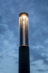 Screen LED Outdoor Bollard 310cm Dark Grey Pole Lamp 2700K 360º IP65 - thumbnail 2