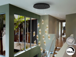 Iliada Cluster Pendant Ceiling 13 Light Black, Gold LED 3000K