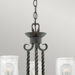 Hinkley Casa 3 Light Chandelier Olde Black - thumbnail 2