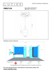 Preston Modern Pendant Light Bathroom -  10cm - 1xGU10 - IP44 - Black - Special Offer - thumbnail 5