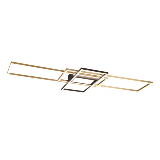 Irvine Modern 60W LED Semi Flush Light Brass Matt 3000-6500K Remote control - image 1